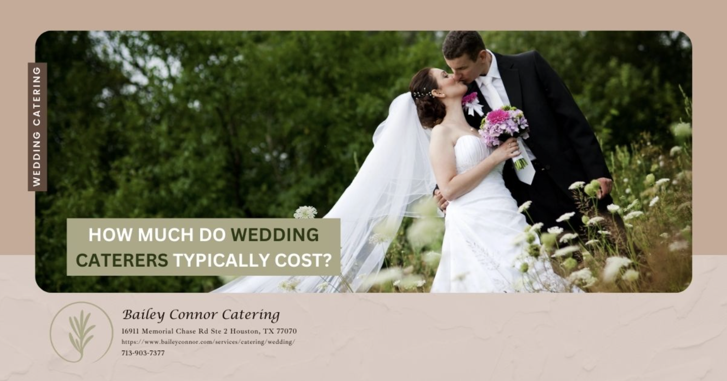 Bride and groom in outdoor wedding scene.